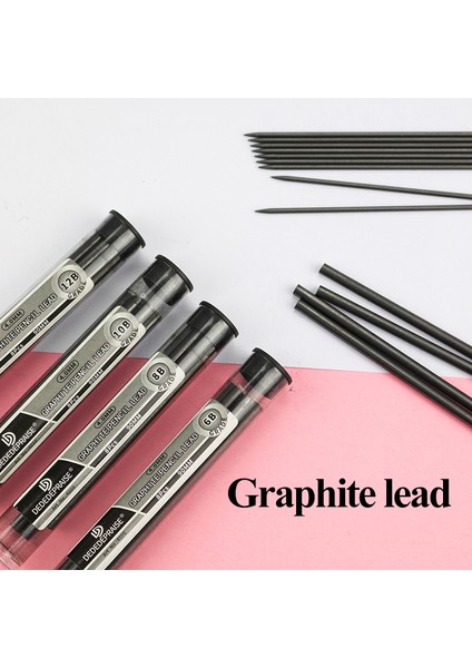 4.0-1PEN-1REFILL-10B 2.0/4.0mm Pres Mekanik/otomatik Kömür Kalem ve Grafit Kurşun/yedekler/çekirdek HB/2B/4B/6B/8B/10B/12B Sanat Çizimi Kırtasiye (Yurt Dışından) fiyatları