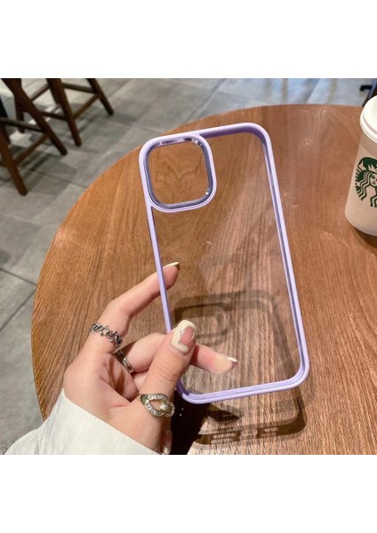 iPhone 14 Plus Kılıf Metal Tuş ve Kamera Çerçeveli Arkası Sararmaz Şeffaf Kenarları Renkli fiyatları