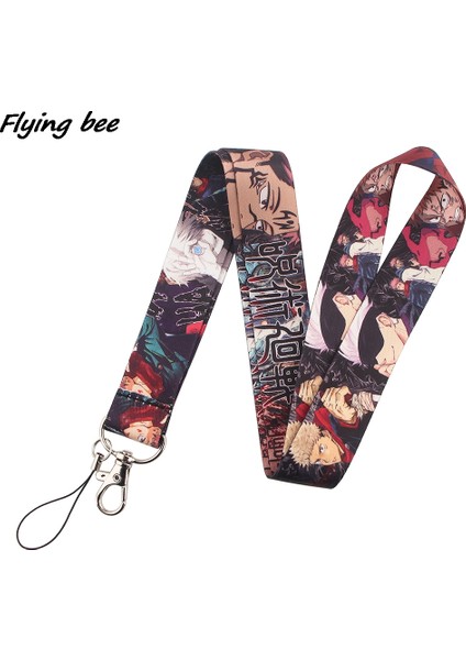 Stil 2 Flyingbee X1774 Yeni Anime Jujutsu Kaisen Kordon Kredi Kartı Kımlık Rozeti Tutucu Çocuk Seyahat Bankası Otobüs Kartvizit Kapağı Rozeti (Yurt Dışından) modelleri