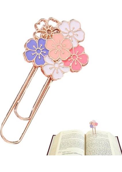 C Sakura Çiçek Kitap Ayracı Sakura Şekilli Kitap Ayracı Kiraz Çiçeği Ataşlar Sevimli Çiçek Kitap Ayraçları Metal Çiçek Şekilli Ataç (Yurt Dışından) modelleri