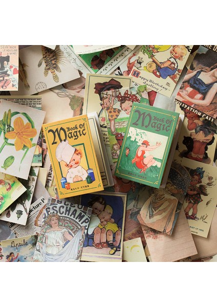 11 100 Adet Retro Malzemeler Kağıt Sevimli Mini Kitap Peri Masalı Posteri Dıy Scrapbooking Sanat Kolaj Fotoğraf Albümü Önemsiz Günlük Kraft El Işi Kağıdı (Yurt Dışından) fiyatları