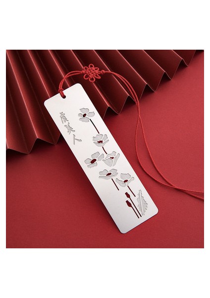 Stil 1 Çin Tarzı Imleri Yaratıcı Metal Hollow Out Metal Kitap Ayracı Tasse Çocuklar Öğrenciler Için Kırmızı Düğüm ile Hediyeler Okul Malzemeleri (Yurt Dışından)