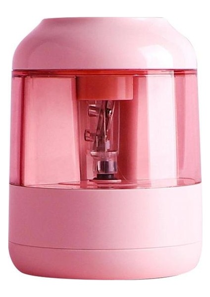 Pembe Elektrikli Kalemtıraş Otomatik Kalemtıraş Aracı Evde Okul Malzemeleri Çocuklar Için Konteynerli Elektrikli Kalemtıraş (Yurt Dışından)