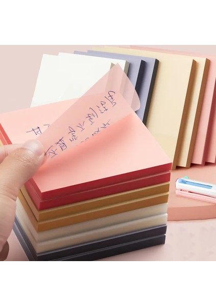 M Pembe Renk Şeffaf Yapışkan Not Yapışkanlı Kendinden Yapışkanlı Su Geçirmez Kağıt Not Kağıdı Okul Öğrenci Ofis Kırtasiye (Yurt Dışından)