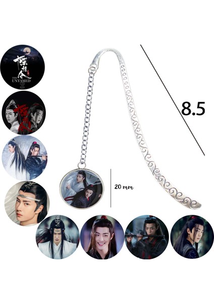 13 Imi Chen Qing Ling Evcilleşmemiş Xiao Zhan Wang Yibo Link Zinciri Kolye Mo Dao Zu Shi Kitap Işaretleyici Dizüstü Kitap Günlüğü (Yurt Dışından) modelleri