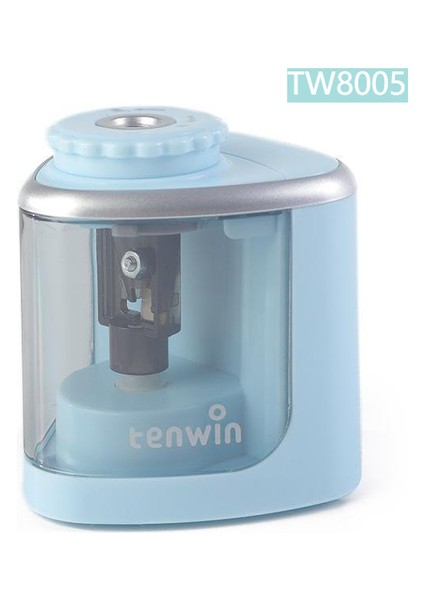 Mavi TENWINTW8005 Manuel/elektrikli 2'si 1 Arada Kalem Öğütücü Taşınabilir El Otomatik Çift Amaçlı Kalem Turner Okul Kırtasiye Malzemeleri (Yurt Dışından)