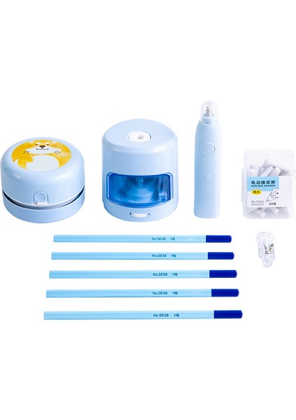 Pembe 5 Parça Set Elektrikli Gelişmiş Kırtasiye Seti Öğrenci Yeni Yıl Hediyesi Noel Hediyesi Öğrenci Ödül Okul Malzemeleri Hediye Seti Kutusu (Yurt Dışından) fiyatları