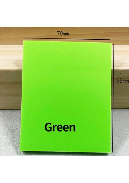9.5x7 cm Yeşil 50 Yaprak Yaratıcı Su Geçirmez Pet Şeffaf Not Yapışkan Not Kağıdı Günlük Planı Etiket Not Defteri Ofis Okul Malzemeleri Kırtasiye (Yurt Dışından)