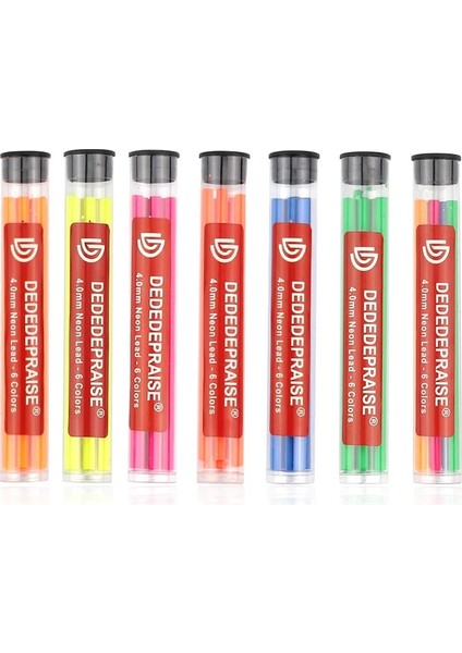 6 Renk-1mix-Set Metal Otomatik/mekanik Kömür Kalem 4.0mm Kalın Renkli Renkli Kalem Dolum/kurşun/çekirdek Neon Kurşun 6 Renkli Kroki Silinebilir (Yurt Dışından) fiyatları
