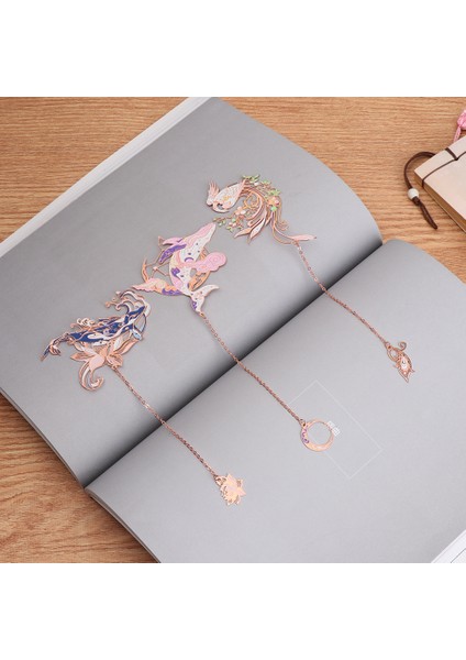 B Tarzı 6 Sıcak Çin Tarzı Metal Imi Püskül Kolye Retro Kitap Klipsi Sayfalandırma Mark Okul Ofis Malzemeleri Kırtasiye Öğrenci Hediye (Yurt Dışından) indirimleri