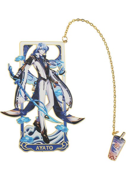 Kamisato Ayato Yae Miko Venti Hu Tao Imleri Anime Genshin Etki Imi Yaratıcı Takılar Kawaii Kitap Sayfası Alaşım Kırtasiye Okul Malzemeleri (Yurt Dışından)