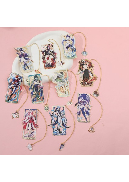 Kamisato Ayato Yae Miko Venti Hu Tao Imleri Anime Genshin Etki Imi Yaratıcı Takılar Kawaii Kitap Sayfası Alaşım Kırtasiye Okul Malzemeleri (Yurt Dışından) fiyatları