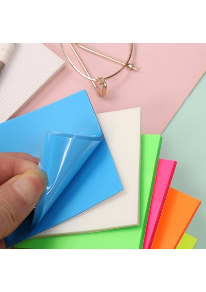 9.5x7 cm Yeşil 50 Yaprak Yaratıcı Su Geçirmez Pet Şeffaf Not Yapışkan Not Kağıdı Günlük Planı Etiket Not Defteri Ofis Okul Malzemeleri Kırtasiye (Yurt Dışından)