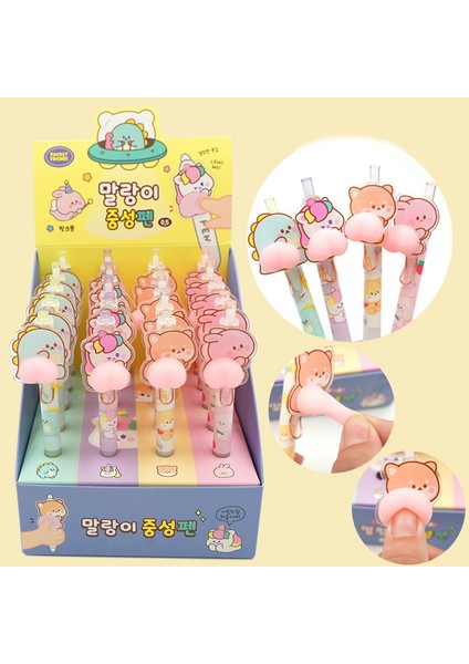1 Adet 0.5mm Rastgele Kawaii Hayvanlar Butt Jel Kalemler 0.5mm Sevimli Sıkıştırılmış Nötr Kalemler Kore Kırtasiye Basın Kalemler Çocuk Oyuncakları Okul Ofis Malzemeleri (Yurt Dışından) fırsatları