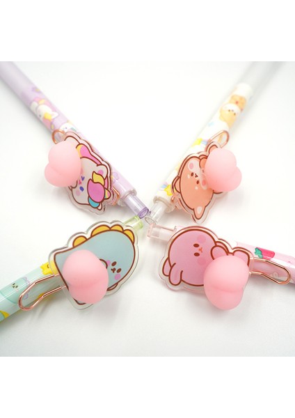 1 Adet 0.5mm Rastgele Kawaii Hayvanlar Butt Jel Kalemler 0.5mm Sevimli Sıkıştırılmış Nötr Kalemler Kore Kırtasiye Basın Kalemler Çocuk Oyuncakları Okul Ofis Malzemeleri (Yurt Dışından) indirimleri