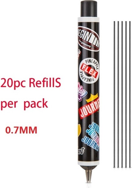 1 Takım 0.7 mm Dolum Şarküteri Yüksek Kaliteli Tam Metal Mekanik Kurşun Kalem 0.5/0.7 Lapices Profesyonel Boyama ve Yazma Okul Malzemeleri (Yurt Dışından)