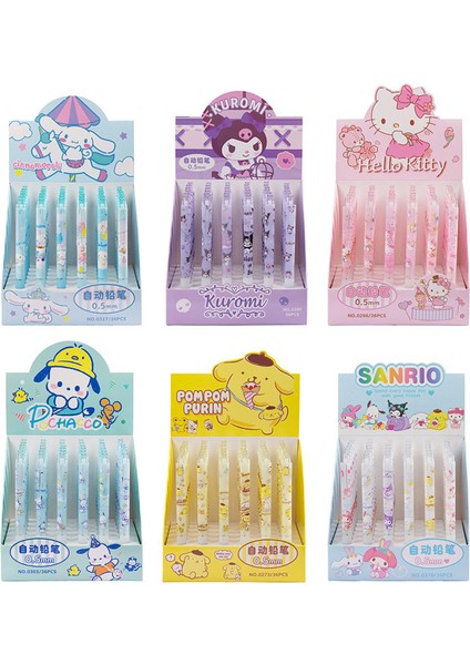 B-Kuromi 36 Adet Sanrio 36 Adet Karikatür Mekanik Kurşun Kalem Hello Kitty Kuromi Hareketli Kalemler Öğrenci Kırtasiye 0.5 Siyah Okul Çocukları Yazma Kalem (Yurt Dışından) fiyatları