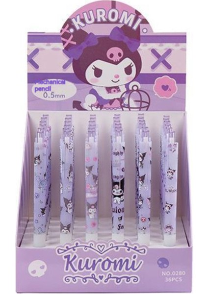 B-Kuromi 36 Adet Sanrio 36 Adet Karikatür Mekanik Kurşun Kalem Hello Kitty Kuromi Hareketli Kalemler Öğrenci Kırtasiye 0.5 Siyah Okul Çocukları Yazma Kalem (Yurt Dışından) fırsatları