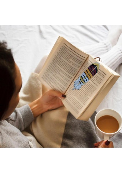 B Kadınlar Için Kitap Ayracı Sayfa Işaretleyici El Tüyü Işlemeli Noel Çorap Stuffers Anneler Günü Sevgililer Günü Öğretmenler Günü (Yurt Dışından) fırsatları