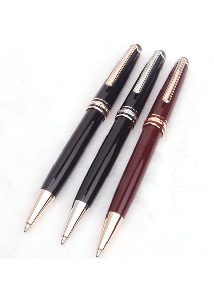 Gümüş Tükenmez Kalem Monte Meisterstuck Koleksiyonu Siyah Reçine Tükenmez Blance MB Rollerball Kalemler Platin Kaplamalı Kakma Seri Numarası 163 Kutulu (Yurt Dışından) modelleri