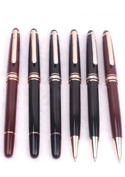 Gümüş Tükenmez Kalem Monte Meisterstuck Koleksiyonu Siyah Reçine Tükenmez Blance MB Rollerball Kalemler Platin Kaplamalı Kakma Seri Numarası 163 Kutulu (Yurt Dışından) indirimleri