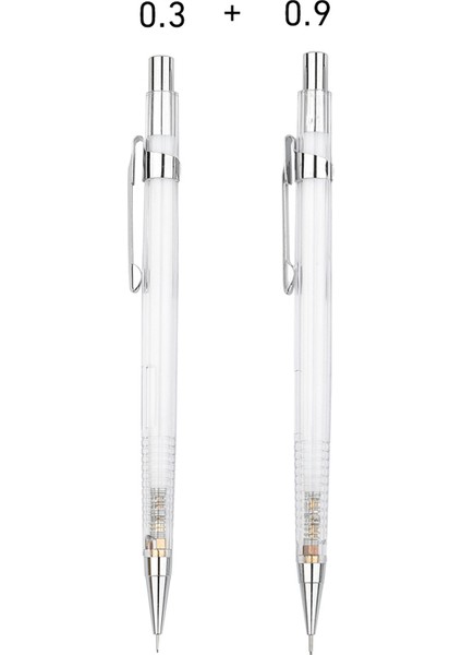 2 Adet 0.9mm Kalem Şeffaf Mekanik Kurşun Kalem Seti 0.3, 0.5, 0.7 0.9mm Hb Kurşun Yedekler ile Eskiz Sanat Çizim Boyama Otomatik Kalemler (Yurt Dışından) fırsatları