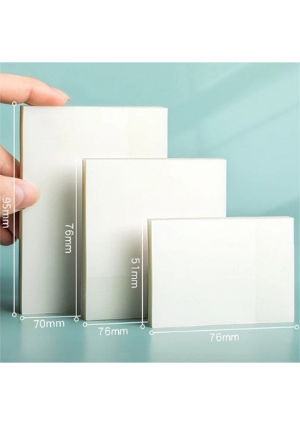 75X75MM Şeffaf Yayınlandı Yapışkan Dizüstü Su Geçirmez Pet Bloknot Öğrenci Ofis Kırtasiye Basit Bloknotlar Not Defteri Not Defteri (Yurt Dışından) modelleri