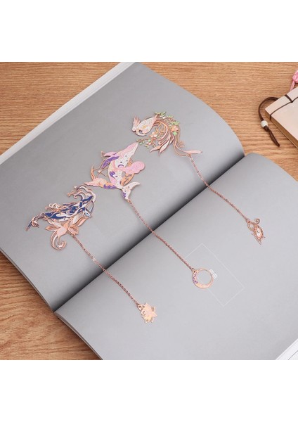 B Tarzı 3 Sıcak Çin Tarzı Metal Imi Püskül Kolye Retro Kitap Klipsi Sayfalandırma Mark Okul Ofis Malzemeleri Kırtasiye Öğrenci Hediye (Yurt Dışından) indirimleri