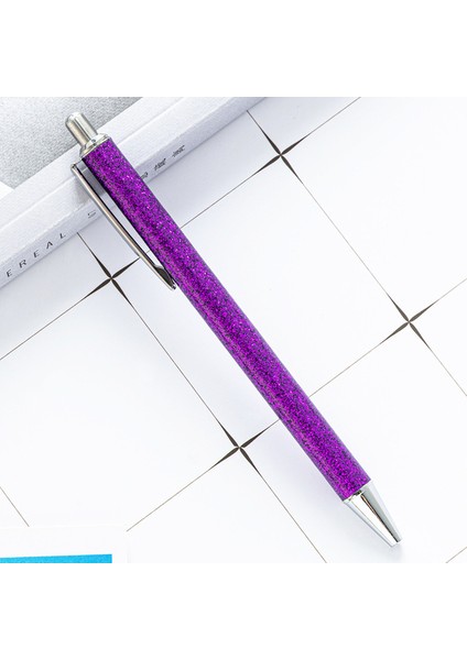 Gül Altın Tükenmez Kalemler Metal Basın Geri Çekilebilir Pürüzsüz Yazma Altın Pembe Kız Hediye Dayanıklı Ofis Okul Malzemeleri Kırtasiye Yazma Kalem (Yurt Dışından)