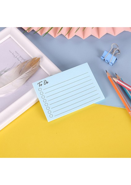 Lblue 50 Sayfa Bloknot Not Kağıdı Yatay Çizgi Yapılacaklar Listesi Kontrol Listesi Günlük Planlayıcı Not Defteri Paperlaria Kore Okulu Kırtasiye (Yurt Dışından)