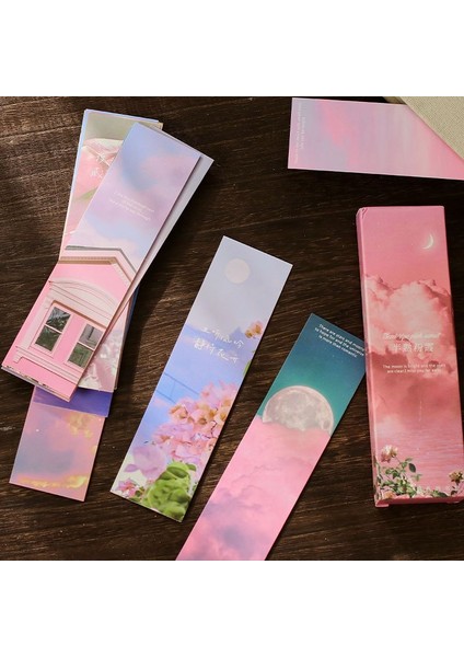 G 30 Adet/takım Rüya Plan Kağıdı Kitap Ayracı Estetik Yağlıboya Edebi Manzara Bulutlar Kağıt Okuma Dıy Endeksi Malzeme Şerit (Yurt Dışından) fırsatları