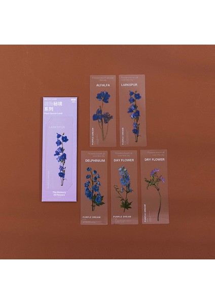 C 5 Adet Vintage Bitkiler Çiçekler Imleri Kawaii Saydam Kitap Not Sayfa Tutucu Kore Kırtasiye Ofis Okul Okuma Hediyesi (Yurt Dışından)