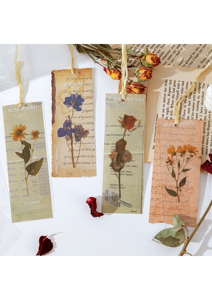 C 5 Adet Vintage Bitkiler Çiçekler Imleri Kawaii Saydam Kitap Not Sayfa Tutucu Kore Kırtasiye Ofis Okul Okuma Hediyesi (Yurt Dışından) fiyatları