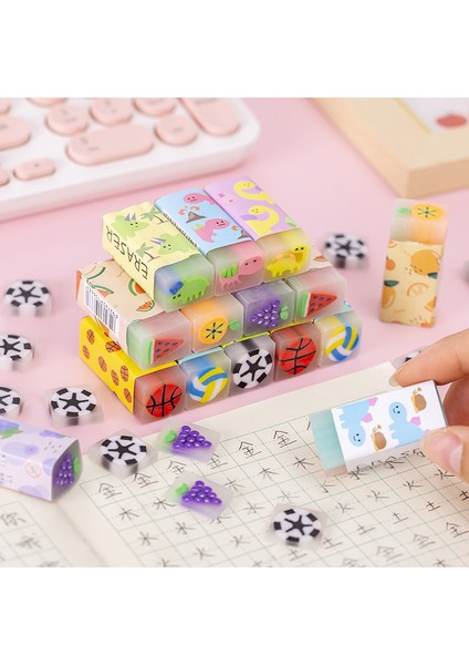 Rastgele Tasarım 3 Adet 3 Adet/grup Renkli Karikatür Desen Kauçuk Silgi Çocuklar Için Sevimli Silgi Kırtasiye Hediye Ödülleri Okul Malzemeleri Sevimli Kırtasiye (Yurt Dışından) modelleri