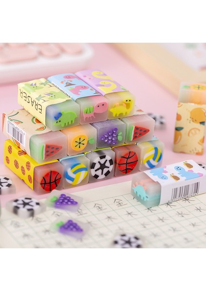 Rastgele Tasarım 3 Adet 3 Adet/grup Renkli Karikatür Desen Kauçuk Silgi Çocuklar Için Sevimli Silgi Kırtasiye Hediye Ödülleri Okul Malzemeleri Sevimli Kırtasiye (Yurt Dışından) fırsatları