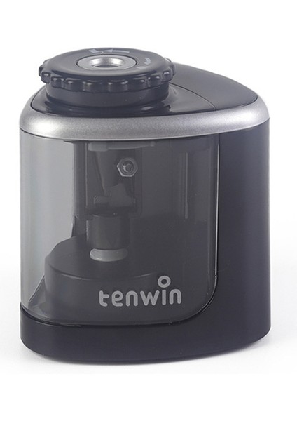 Siyah Taşınabilir Şeffaf Kalemtraşlar Kısa Kalemler Için Hafif Otomatik / Manuel Kalemtıraş (Yurt Dışından)