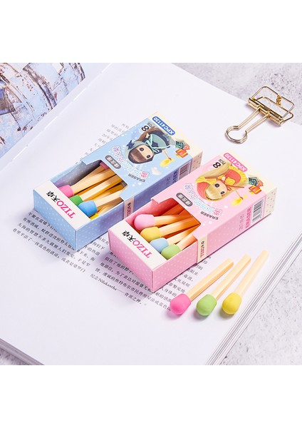Rastgele 8 Adet/kutu Sevimli Kawaii Yaratıcı Komik Maçlar Kız Kalem Silgi Ofis Okul Malzemeleri Kırtasiye Çocuk Öğrenciler (Yurt Dışından) fiyatları