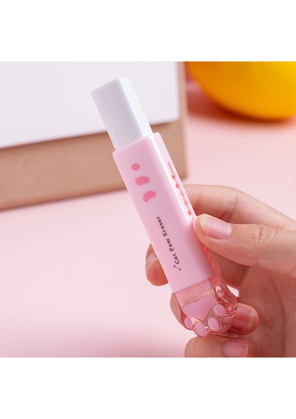 Pembe Kawaii Itme-Çekme Tasarım Kedi Paw Taşınabilir Kauçuk Silgi Sevimli Silgi Çocuklar Için Okul Ofis Malzemeleri Hediye Kırtasiye Ödülleri (Yurt Dışından) indirimleri