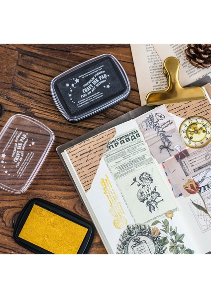 E Yoofun 6 Renk Büyük Boy Inkpad Craft Yağ Bazlı Dıy Mürekkep Pedleri Sünger Pullar Scrapbooking Dekor Parmak Izi Mühür Damga Pedi (Yurt Dışından) modelleri