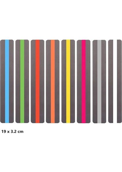 10 Adet-Sarı 6/8/10 Adet Şeffaf Okuma Kılavuzu Şerit Okul Malzemeleri Fosforlu Kalem Renkli Kaplamalar Disleksi Öğrenci Için Plastik Kitap Ayracı (Yurt Dışından) modelleri