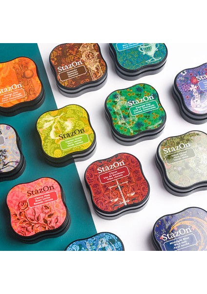 34 1 Adet Japonya Tsukıneko Stazon Mürekkep Pedi Hızlı Kuru Yağ Bazlı Mürekkep (Yurt Dışından) fiyatları