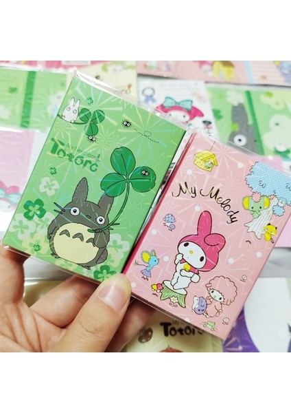 Yeşil Kawaii Totoro Bloknot Yapışkan Not Yapılacaklar Listesi Mymelody Planlayıcısı Etiket Sevimli Japon Karikatür Unicorn Kırtasiye Katlama Malzemeleri (Yurt Dışından) fiyatları
