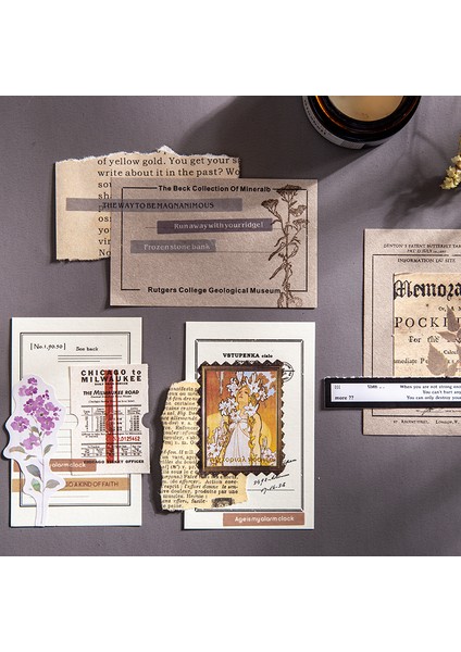 C Journamm 30 Adet/paket Basit Tarzı Bloknot Scrapbooking Deco Kırtasiye Okul Malzemeleri Lomo Kart Dıy Malzeme Notlar Kağıt (Yurt Dışından)