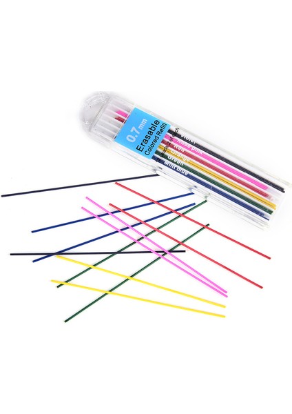 0.7mm 1 Kutu 1 Kutu-3 Kutu 0.7mm/0.5mm Renkli Mekanik Kurşun Kalem Dolum Kurşun Silinebilir Öğrenci Kırtasiye Malzemeleri Sanat Kroki Çizim Malzemeleri (Yurt Dışından)