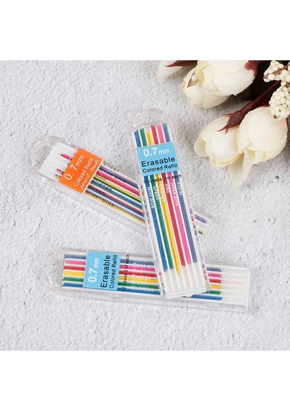 0.7mm 1 Kutu 1 Kutu-3 Kutu 0.7mm/0.5mm Renkli Mekanik Kurşun Kalem Dolum Kurşun Silinebilir Öğrenci Kırtasiye Malzemeleri Sanat Kroki Çizim Malzemeleri (Yurt Dışından) modelleri
