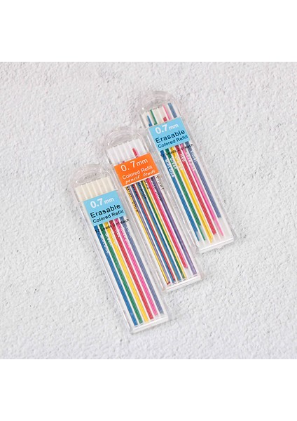0.7mm 1 Kutu 1 Kutu-3 Kutu 0.7mm/0.5mm Renkli Mekanik Kurşun Kalem Dolum Kurşun Silinebilir Öğrenci Kırtasiye Malzemeleri Sanat Kroki Çizim Malzemeleri (Yurt Dışından) fırsatları