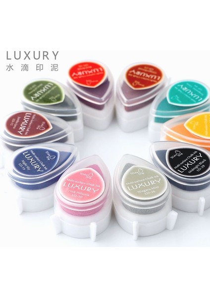 L Sevimli Su Damlacık Baskılı Çamur El Kitabı Aracı Kauçuk Bölüm Öğrenci Trompet Renkli Yaratıcı Kauçuk Bölüm Baskı Mürekkebi Pedleri (Yurt Dışından) fiyatları