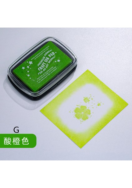 G Mphout 20 Renk Büyük Boy Mürekkep Pedi Damga Planlayıcısı Scrapbooking Silikon Damga Inkpad Diy Günlüğü Tebrik Kartı Yapımı Malzemeleri (Yurt Dışından)