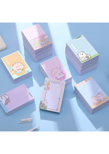 SR2017-14 100 Yaprak Kawaii Bloknot Gevşek Yaprak Kitap Memo Etiket Öğrenci Planlayıcısı Defterler Dekor Yapışkan Notlar Okul Ofis Için Supplie (Yurt Dışından)