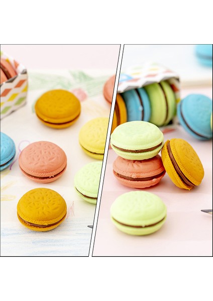 Çeşitli Renk 3x3 cm 4 Kutu Mini Macaron Silgi Çocuklar Macaron Silgi Kırtasiye Silgi Anaokulu Ödülleri Mini Silgi (Yurt Dışından)